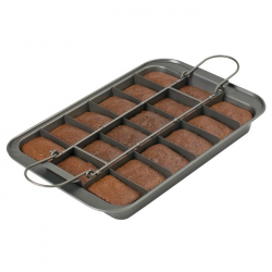 Chicago Metallic Slice Solutions Brownie Pan with Lid | Specialty ...