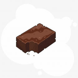 Brownie Clipart Plain - Chocolate Cake - 1107x1061 PNG ...