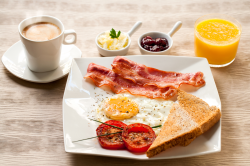 English Breakfast with Bacon Background | Gallery Yopriceville ...
