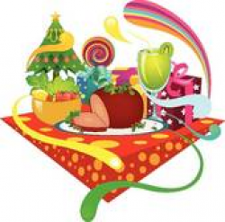 Feast clipart holiday feast - Pencil and in color feast clipart ...