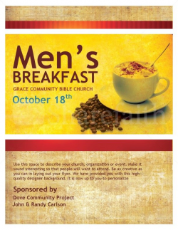 Church Breakfast Clip Art | Mens Breakfast Christian Flyer | page 1 ...