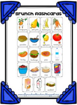 ESL/EFL Preschool Teachers: Brunch (Breakfast and Lunch) Theme | ESL ...