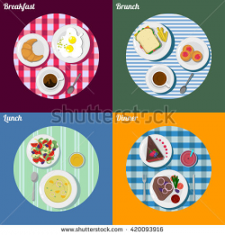 Captivating Breakfast Lunch Dinner Plates Gallery - Best Image ...