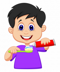 Dental Clipart Tooth Brushing - Boy Brushing Teeth Clipart ...