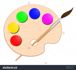 Brush clipart colour palette - Pencil and in color brush clipart ...