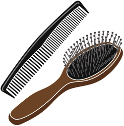 Hair clipart brush - Pencil and in color hair clipart brush