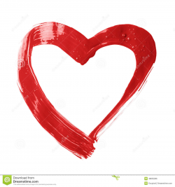 Heart clipart brush stroke - Pencil and in color heart clipart brush ...