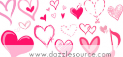 50 Free Photoshop Heart Brush Sets for Valentine Designs - Jayce-o-Yesta