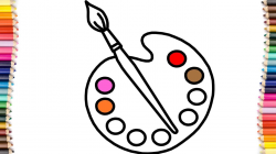 Paint Pallet Drawing at GetDrawings.com | Free for personal use ...
