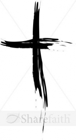 Cross Painted in Black | Brush strokes, Tattoo and Black