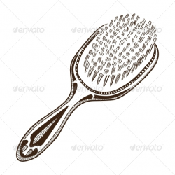 Hair Brush. by Chuhastock | GraphicRiver