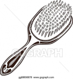 Vector Art - Hair brush. Clipart Drawing gg68656878 - GoGraph