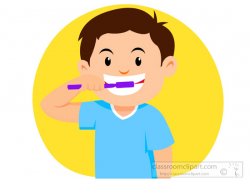 brush teeth clipart dental clipart little boy brushing teeth dental ...