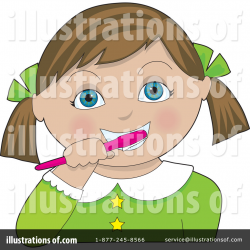 Brushing Teeth Clipart #16208 - Illustration by Maria Bell