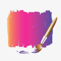 Color Wall Brush Brush, Brush, Paint, Pigment PNG Image and Clipart ...
