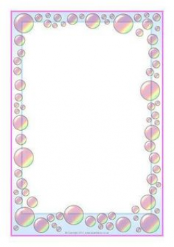 A bubble page border. Free downloads at http://pageborders.org ...