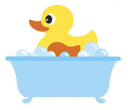 Amazon.com: Baby Bubble Bath Time Rubber Ducky Vinyl Decal Sticker ...