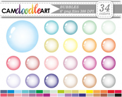 Bubble Clipart,Soap Bubbles Clipart,Bathtime Clipart,Bath,Colorful ...