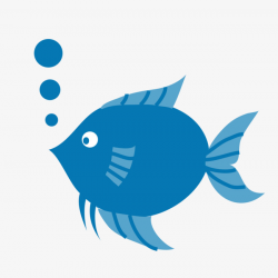 Blue Fish Blowing Bubbles, Blue Bubble, Blue, Bubble PNG Image and ...