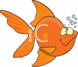 Cartoon of a Tropical Fish with Bubbles - Royalty Free Clip Art ...