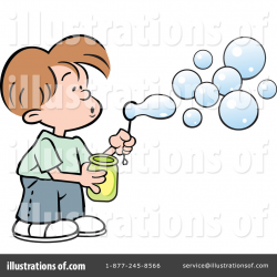 Blowing Bubbles Clipart #1241030 - Illustration by Johnny Sajem