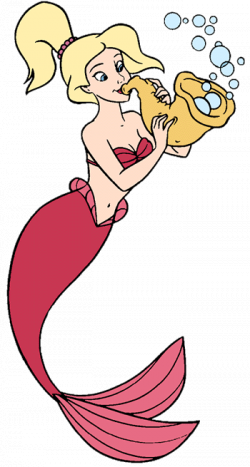 Image - Arista blows bubbles playing the sea coral horn.gif | Disney ...