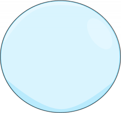 Bubble with a Black Outline Clip Art - Bubble with a Black Outline Image