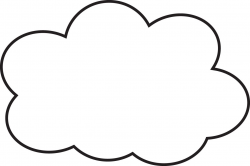 Bubble Cloud Outline Clip Art - http://www.kittencarcare.info/bubble ...