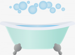 Cartoon Bubble Bath, Bubble, Bathtub, Cartoon Bathtub PNG Image and ...