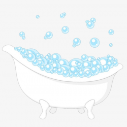 Hand-painted Bathtub Bubbles, Bubble, Blue, Hand Painted PNG Image ...