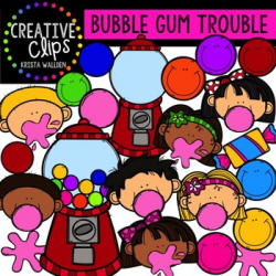 Bubble Gum Trouble {Creative Clips Digital Clipart} | TpT