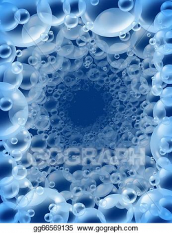 Stock Illustration - Blue bubbles background. Clipart gg66569135 ...