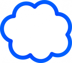 Blue Cloud Bubble Clip Art at Clker.com - vector clip art online ...
