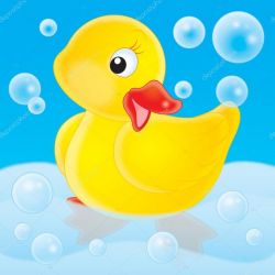 Rubber Duck With Bubbles Clipart Clipground Intended For 25