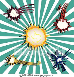 Vector Clipart - Comic background comic explosion. Vector ...