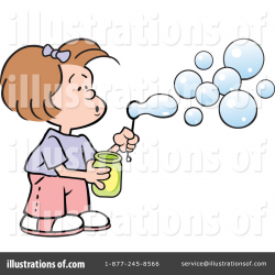 Blowing Bubbles Clipart #1241031 - Illustration by Johnny Sajem