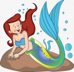 A Mermaid Sitting In The Bubbles Above Shitai, Mermaid, Fish ...