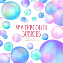 Watercolor bubble clipart watercolor bubbles clipart soap clipart ...