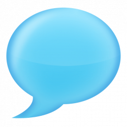 Chat Bubble Blue transparent PNG - StickPNG