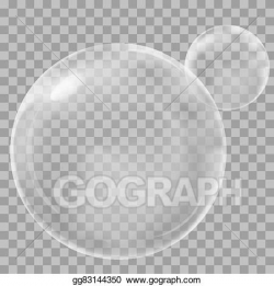 Vector Illustration - Transparent underwater bubbles. EPS Clipart ...