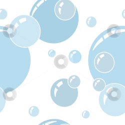 Seamless Bubbles Background stock vector