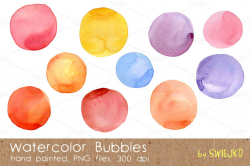 Watercolor Bubbles | Watercolor and Blog banner