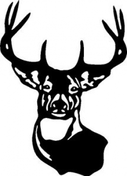 LARGE TYPICAL WHITETAIL DEER BUCK 8 POINT ANTlER Car Wall decal ...