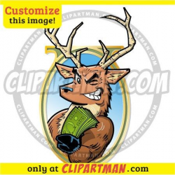 Big Buck cartoon & Deer clipart - Clipartman.com | KennyK ...