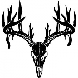 Amazon.com: Sportsman Deer Buck Skull Antler Hunting Style 01 Vinyl ...