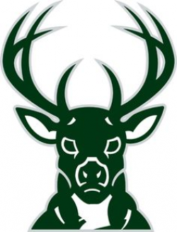 Milwaukee Bucks Alternate Logo (2016) - Green and cream buck deer ...