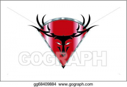 Vector Illustration - Wild buck head icon . Stock Clip Art ...