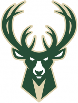 Milwaukee Bucks Alternate Logo (2016) - Green and cream buck deer ...