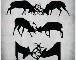 Aztec Tribal Deer Monogram Circle for silhouette or vinyl