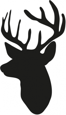 Deer Head Silhouette Clip Art at GetDrawings.com | Free for personal ...
